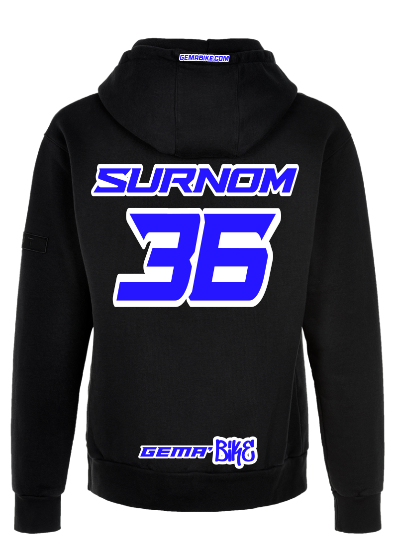 Sweat Bleu + Contour personnalisé