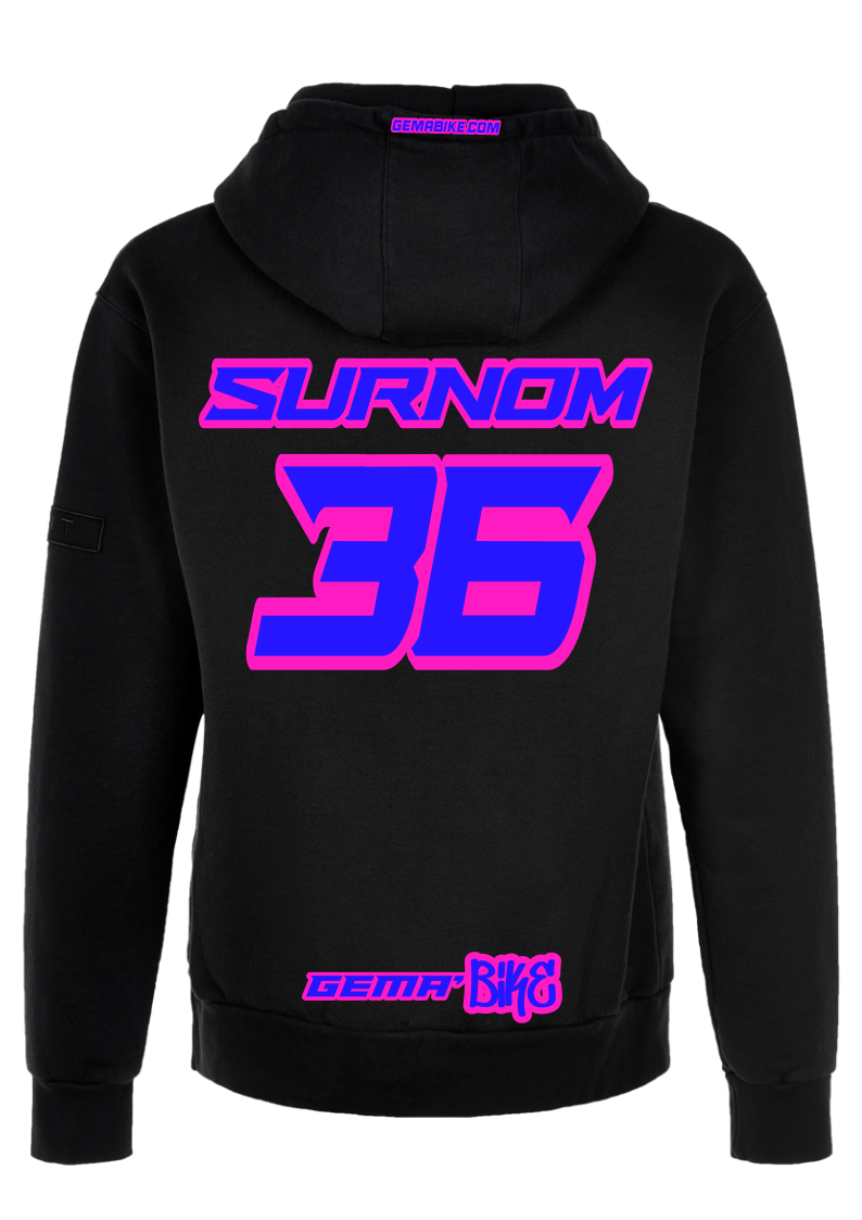 Sweat Bleu + Contour personnalisé