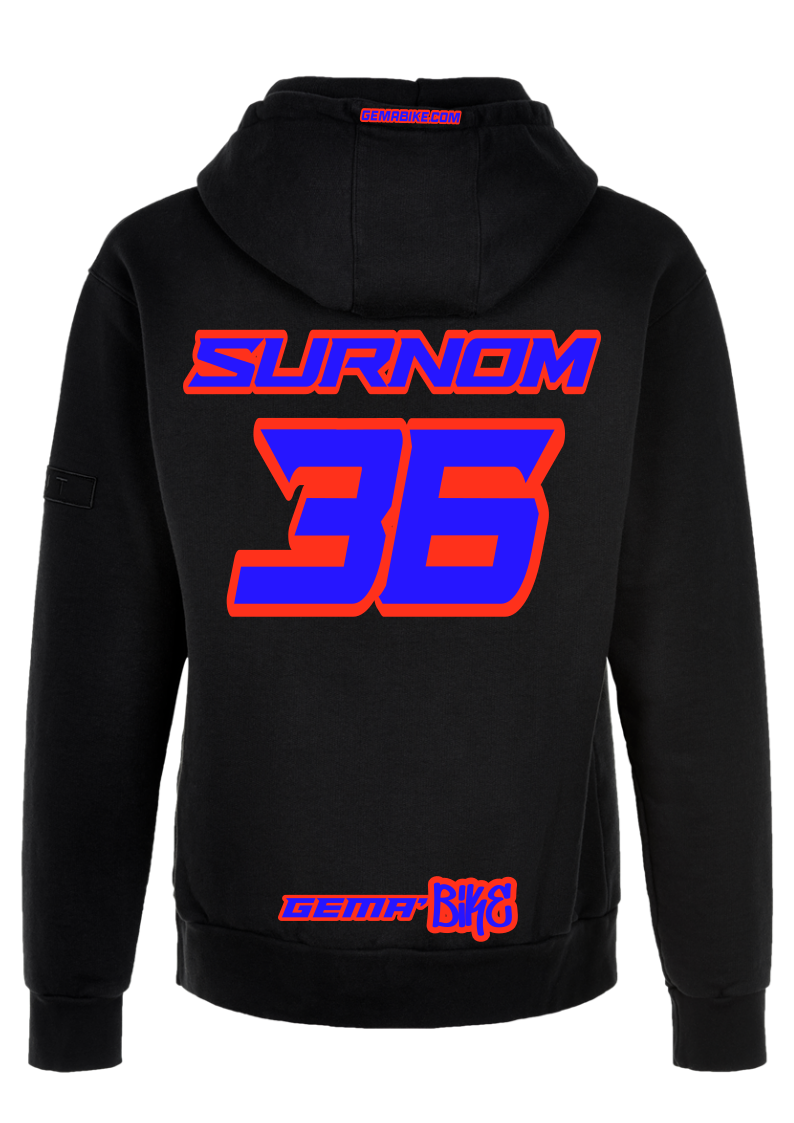Sweat Bleu + Contour personnalisé