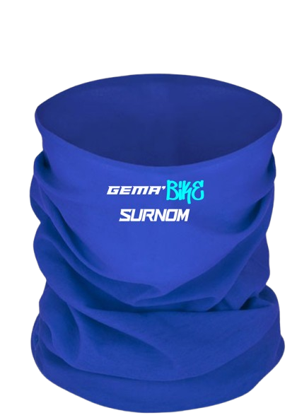 Cache cou personnalisable Bi-couleurs Bleu