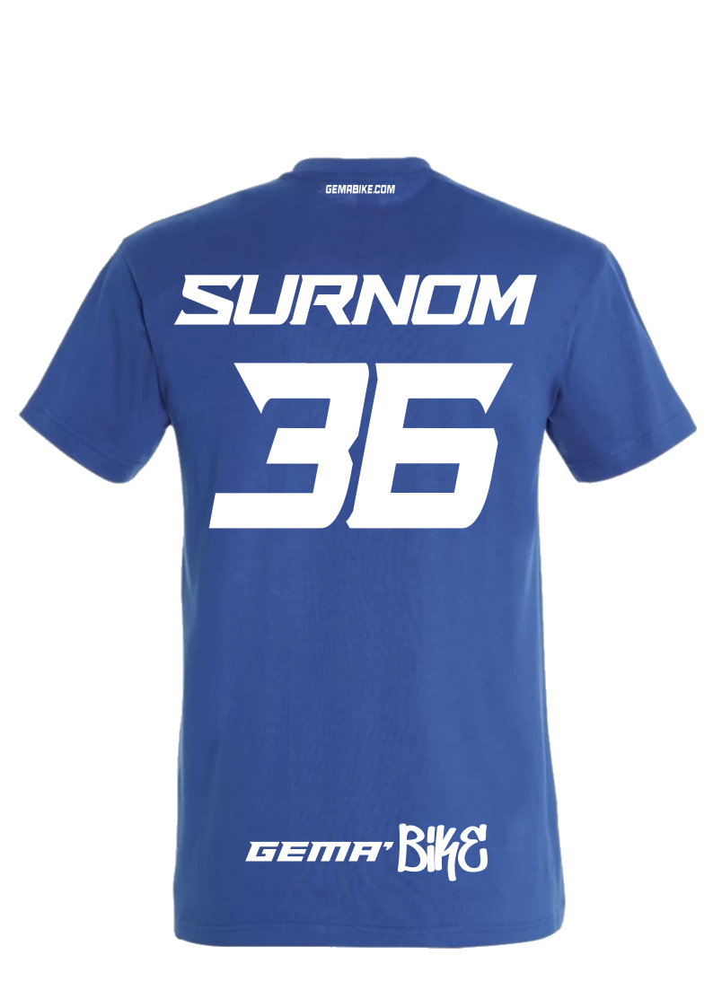 T-shirt Full Color Bleu et Blanc