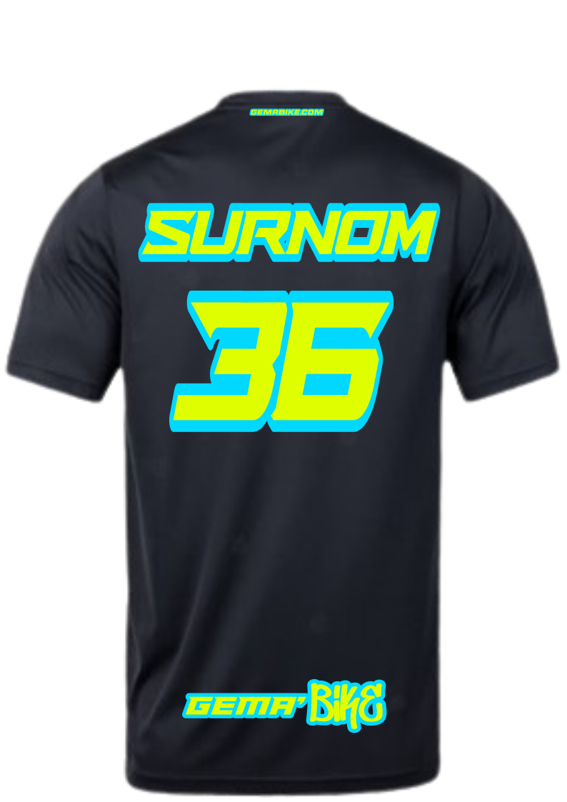 T-shirt jaune + Contour personnalisé