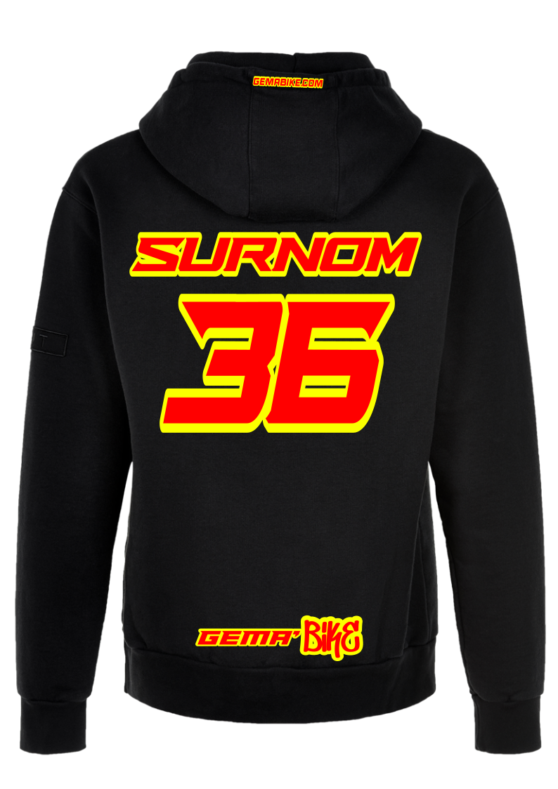 Sweat Rouge + Contour personnalisé