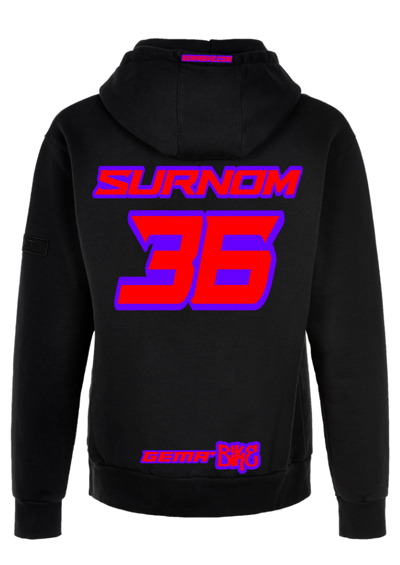 Sweat Rouge + Contour personnalisé