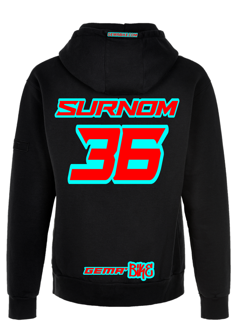 Sweat Rouge + Contour personnalisé