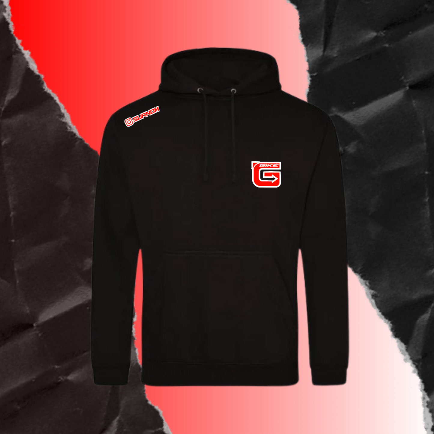 Sweat Rouge + Contour personnalisé