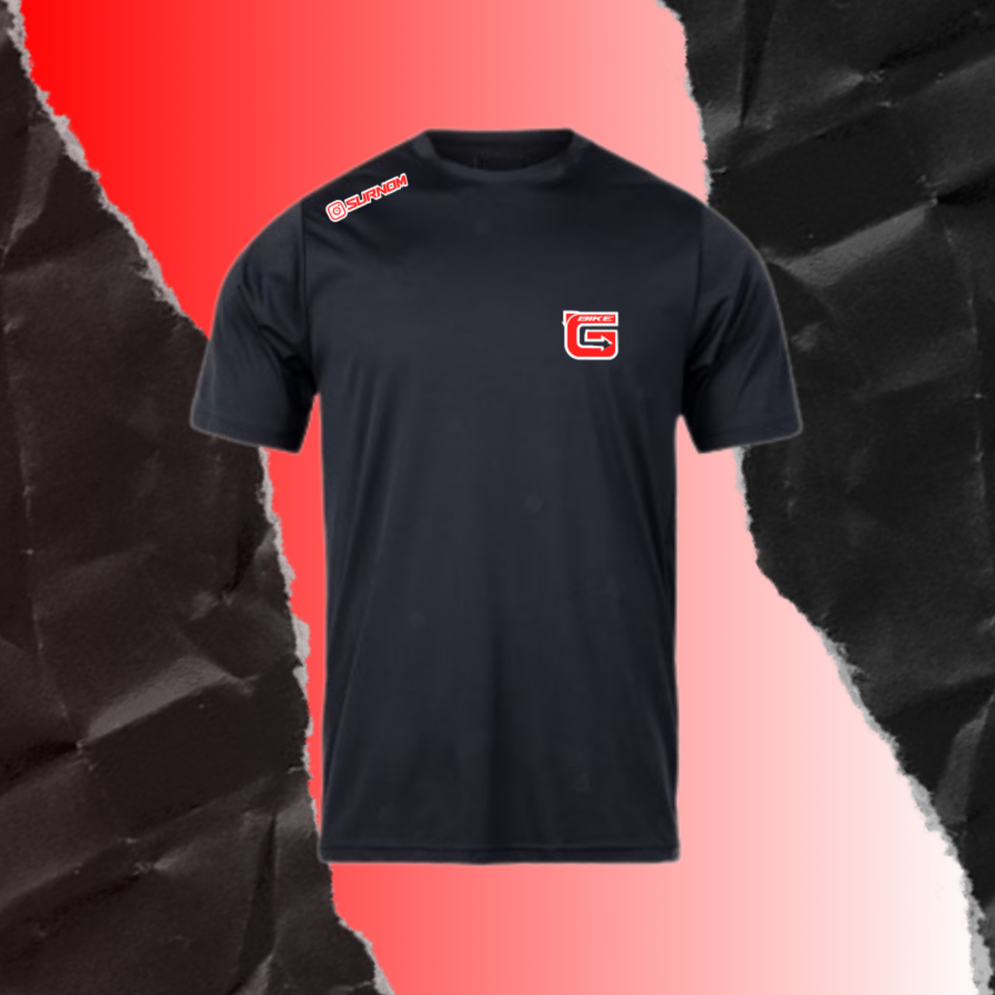 T-shirt Rouge + Contour personnalisé