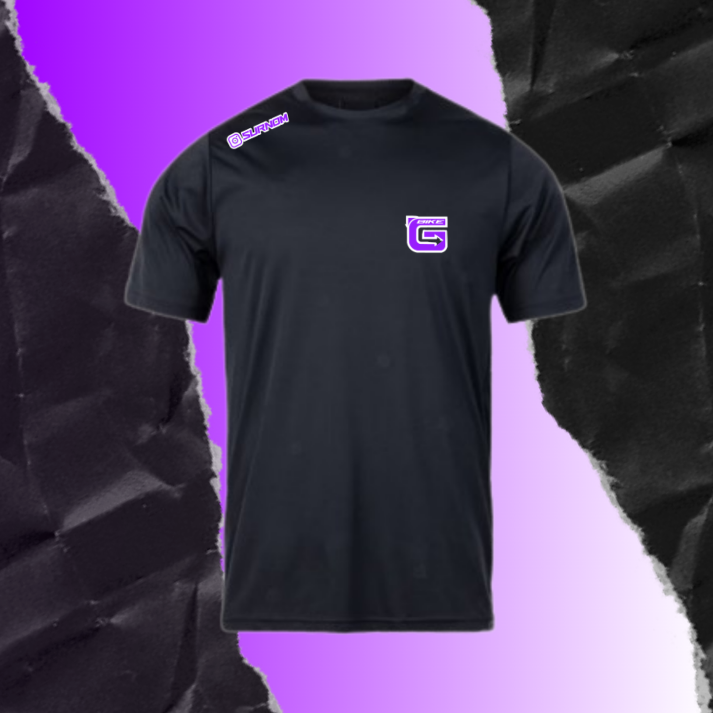 T-shirt Violet + Contour personnalisé