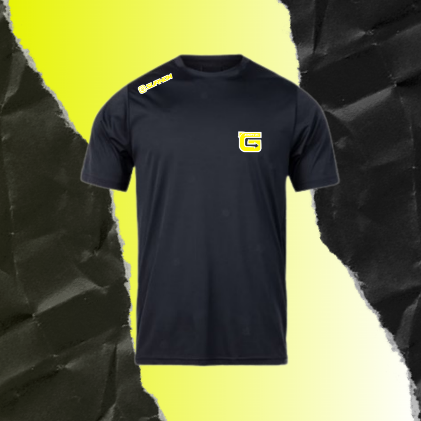 T-shirt jaune + Contour personnalisé