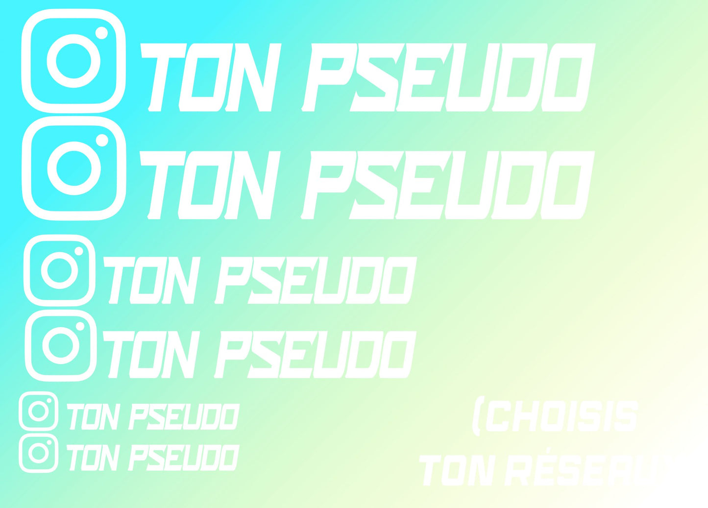 Pack 6 Stickers Réseaux - Gemaflasion