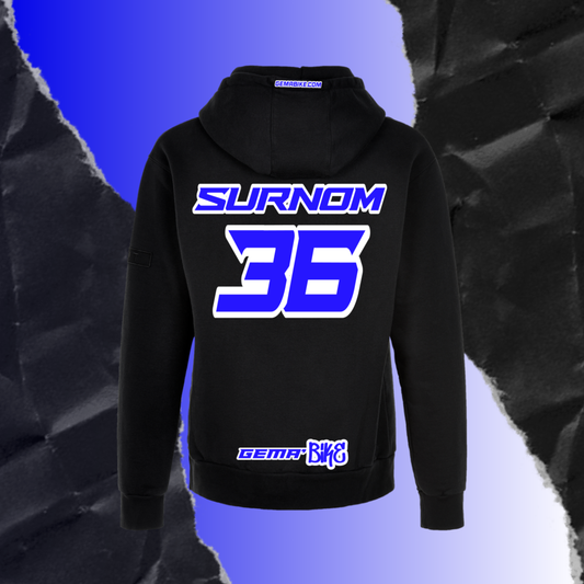 Sweat Bleu + Contour personnalisé