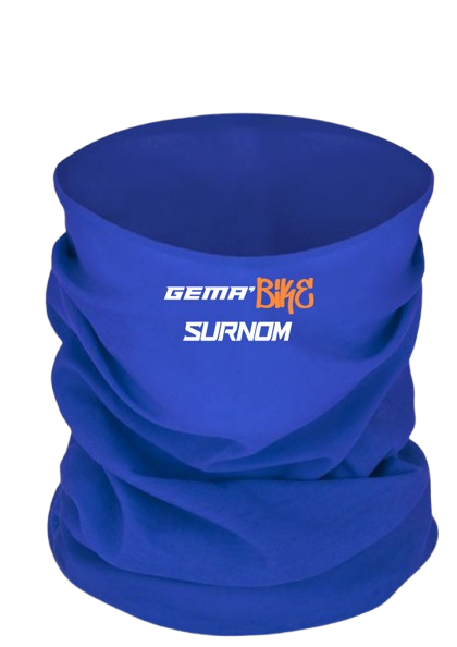 Cache cou personnalisable Bi-couleurs Bleu