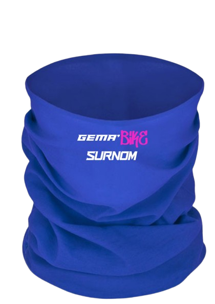 Cache cou personnalisable Bi-couleurs Bleu