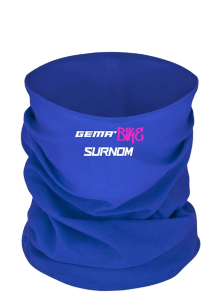 Cache cou personnalisable Bi-couleurs Bleu