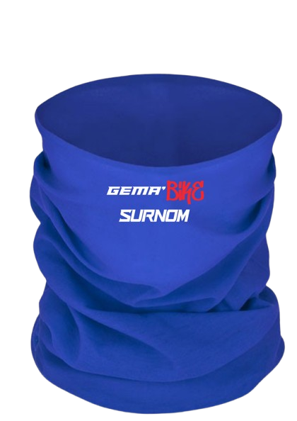 Cache cou personnalisable Bi-couleurs Bleu