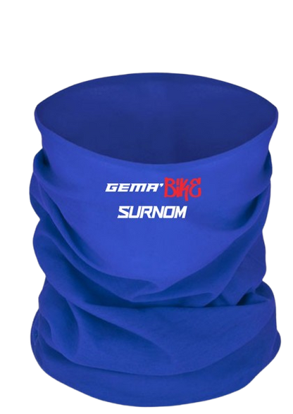 Cache cou personnalisable Bi-couleurs Bleu