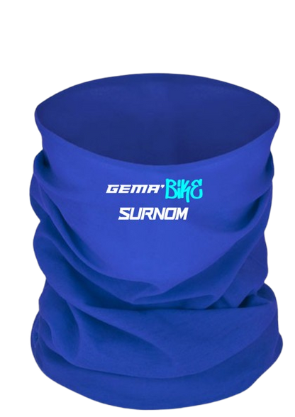 Cache cou personnalisable Bi-couleurs Bleu