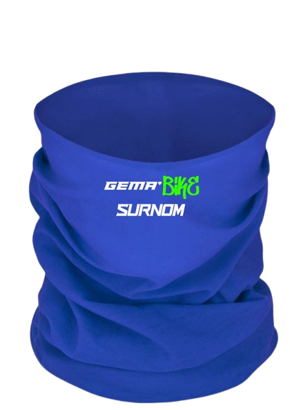 Cache cou personnalisable Bi-couleurs Bleu