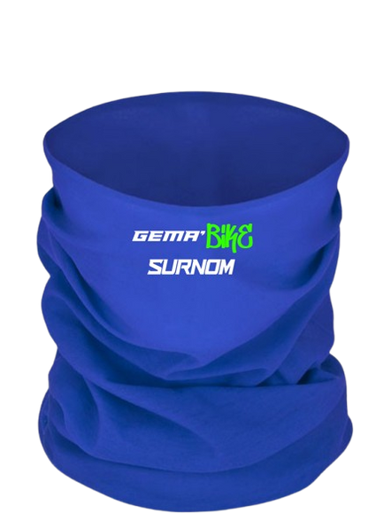 Cache cou personnalisable Bi-couleurs Bleu