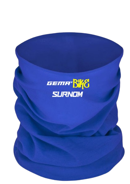 Cache cou personnalisable Bi-couleurs Bleu
