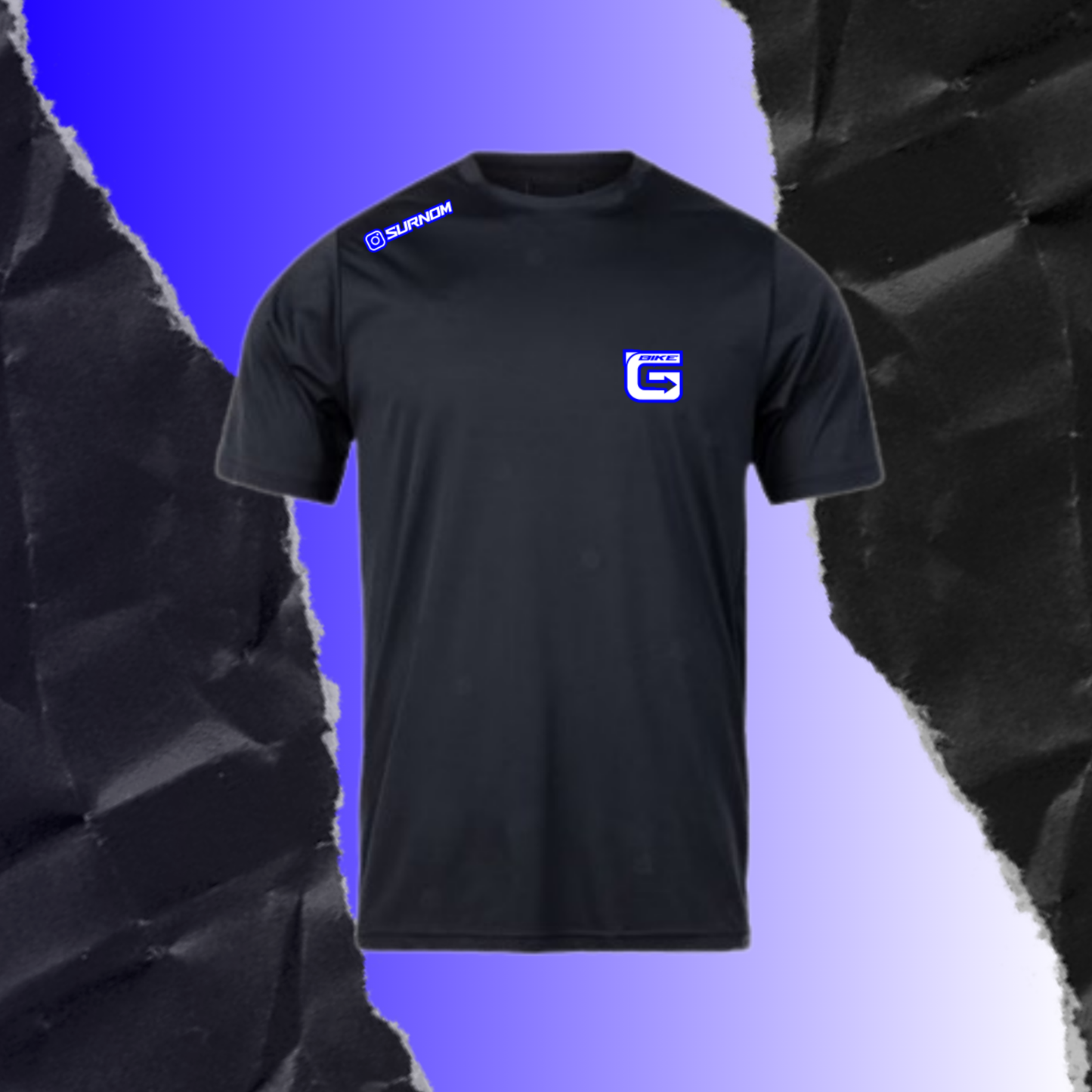 T-shirt Blanc + Contour personnalisé