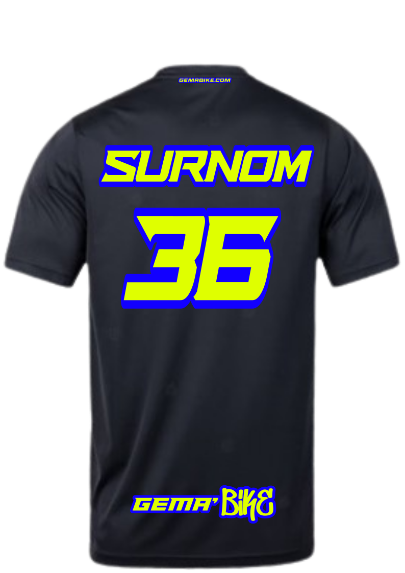 T-shirt jaune + Contour personnalisé