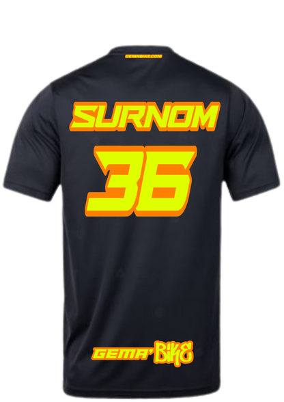 T-shirt jaune + Contour personnalisé