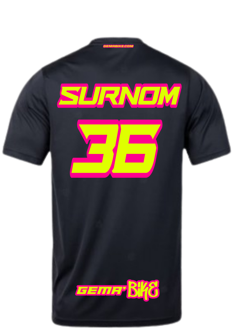 T-shirt jaune + Contour personnalisé