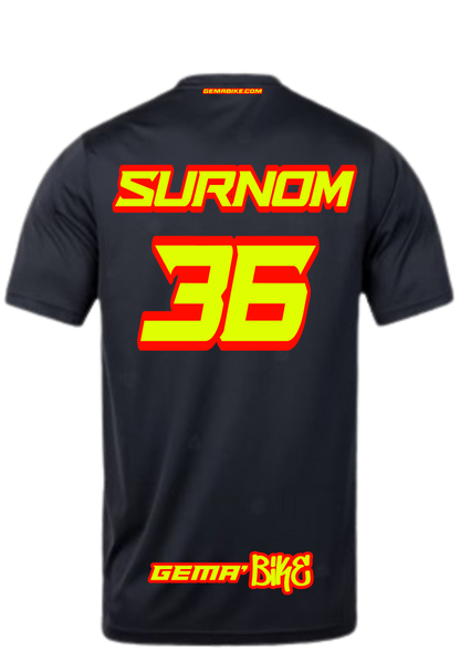 T-shirt jaune + Contour personnalisé