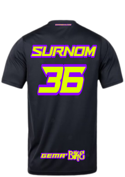 T-shirt jaune + Contour personnalisé