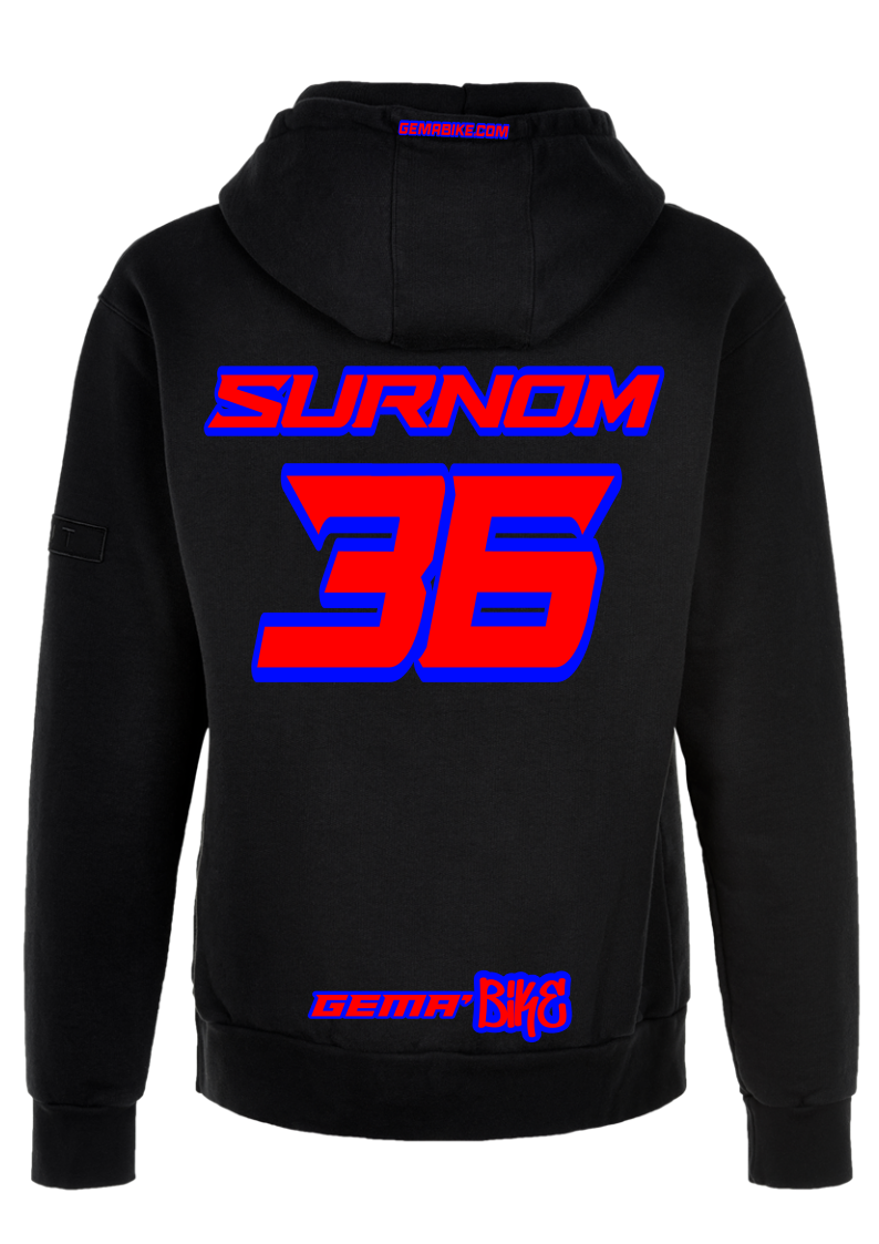 Sweat Rouge + Contour personnalisé