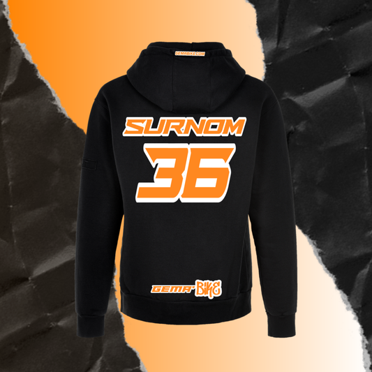 Sweat Orange + Contour personnalisé