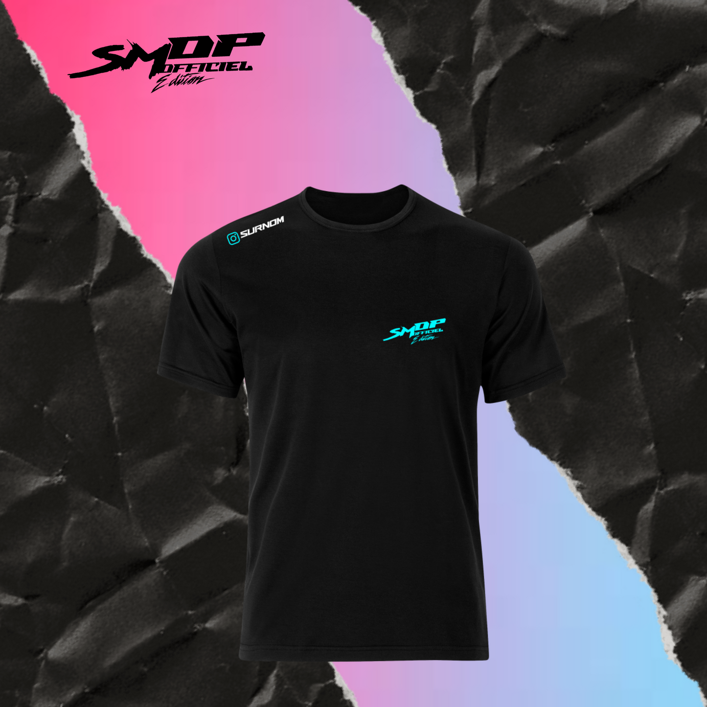 T-Shirt Bi couleur (Noir+ au choix) "Edition SMDP"