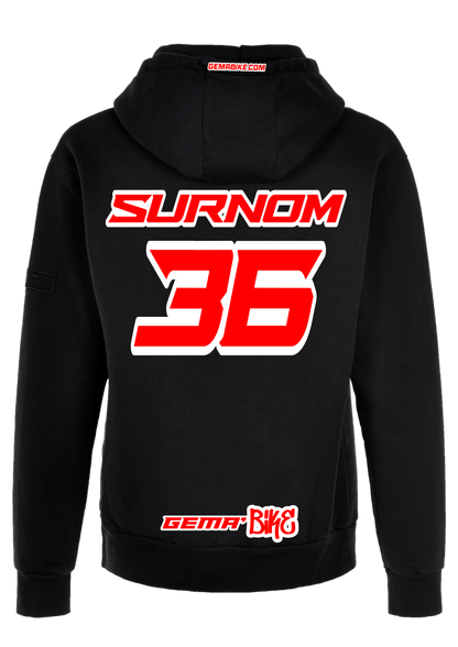 Sweat Rouge + Contour personnalisé