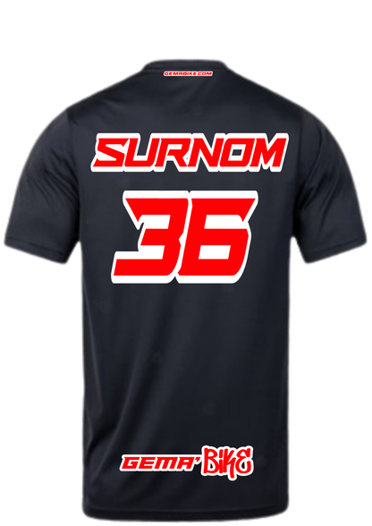 T-shirt Rouge + Contour personnalisé