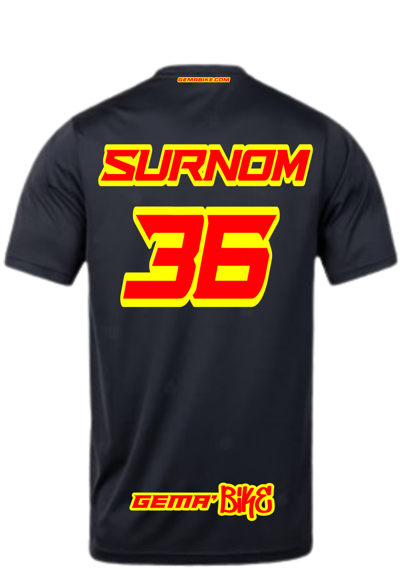 T-shirt Rouge + Contour personnalisé