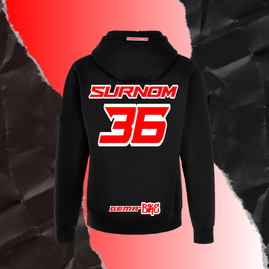 Sweat Rouge + Contour personnalisé