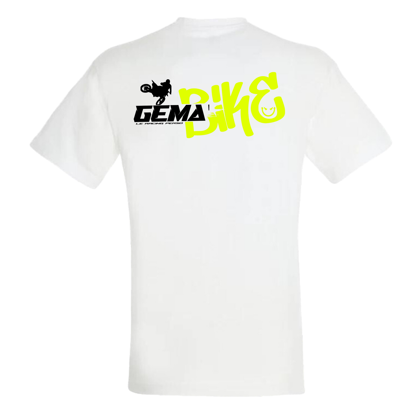 T-shirt Gema'Bike Scrub cross Blanc