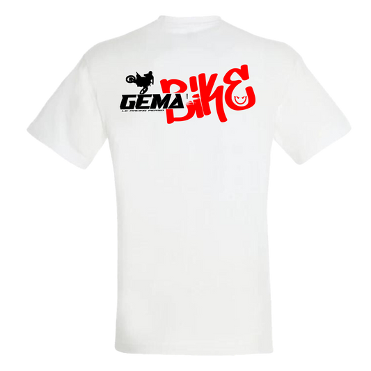 T-shirt Gema'Bike Scrub cross Blanc