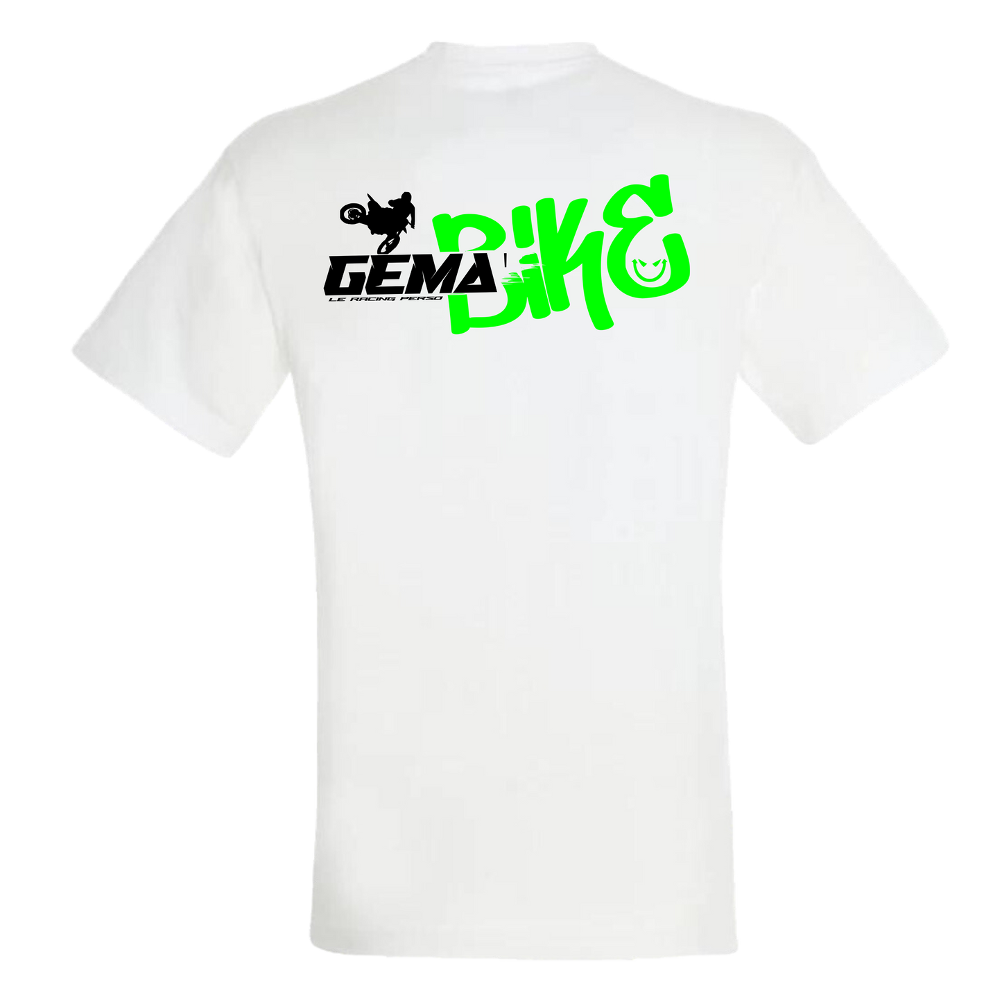 T-shirt Gema'Bike Scrub cross Blanc