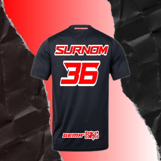 T-shirt Rouge + Contour personnalisé