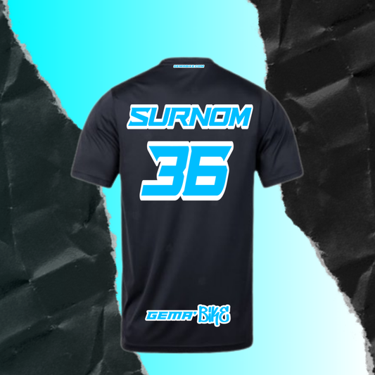 T-shirt Turquoise + Contour personnalisé