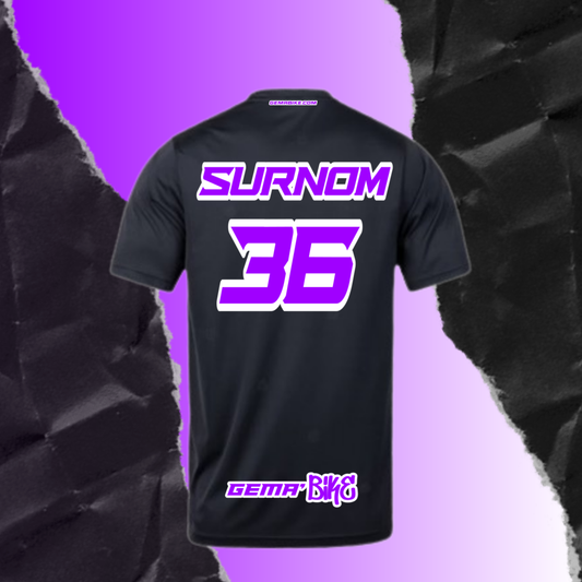 T-shirt Violet + Contour personnalisé