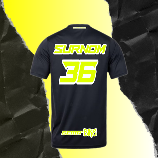 T-shirt jaune + Contour personnalisé