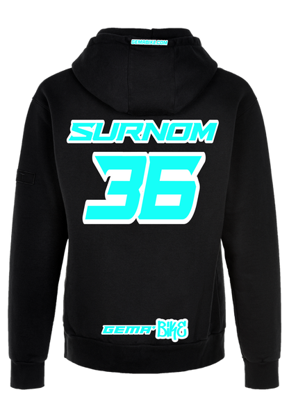 Sweat Turquoise + Contour personnalisé