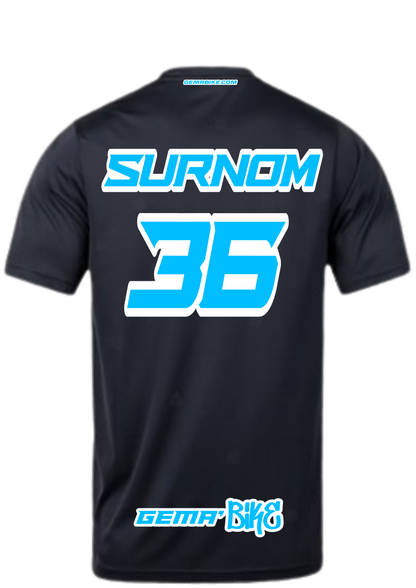 T-shirt Turquoise + Contour personnalisé