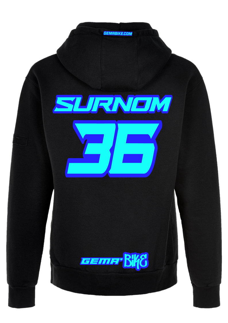 Sweat Turquoise + Contour personnalisé