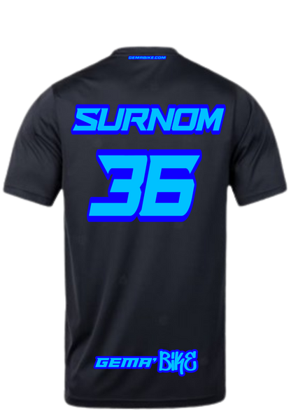 T-shirt Turquoise + Contour personnalisé