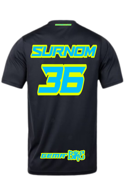 T-shirt Turquoise + Contour personnalisé