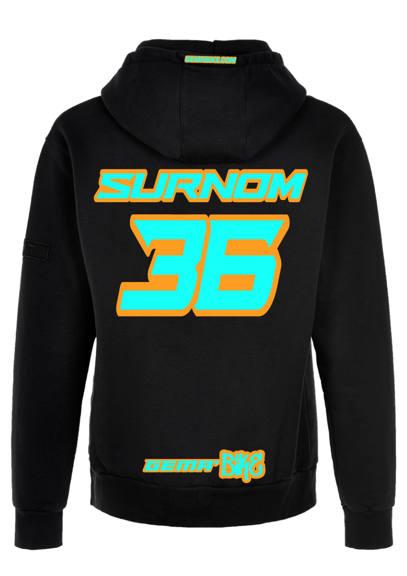 Sweat Turquoise + Contour personnalisé